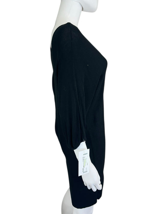 White House Black Market Black Mini Sweater Dress Size L