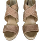 CORDANI Brown Suede Shimmer RAVI Platform Sandal Size 39