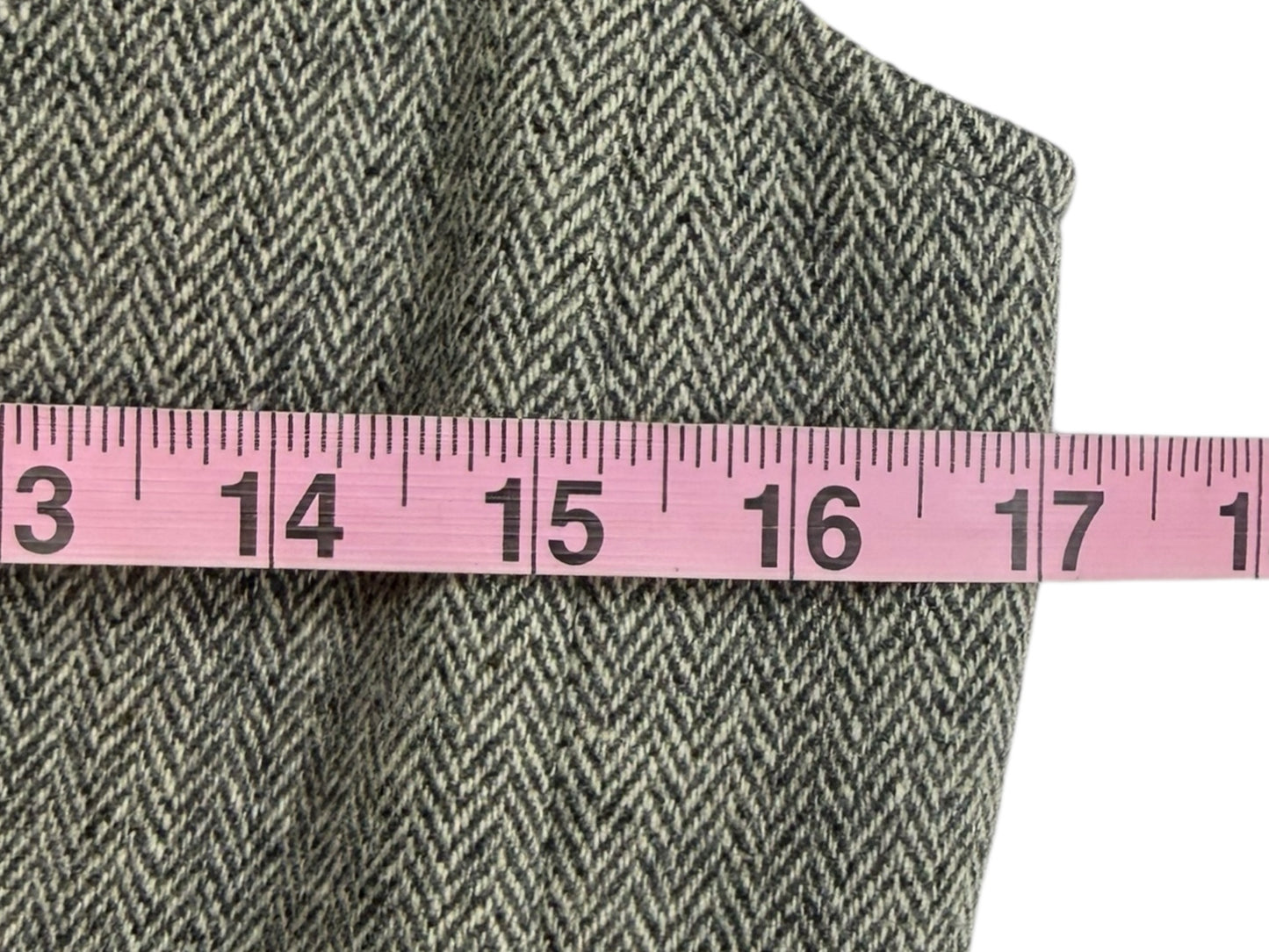 Calvin Klein Gray Herringbone Midi Dress Size 6