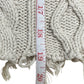 PISTOLA Cream 100% Cotton Cable Knit Distressed Sweater Size XS