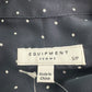 EQUIPMENT Navy Silk Button Down Size S