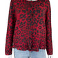 Talbots Red Leopard Merino Wool Sweater Size 2X