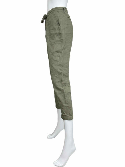 BARNEYS NEW YORK Olive LinenPants Size 2