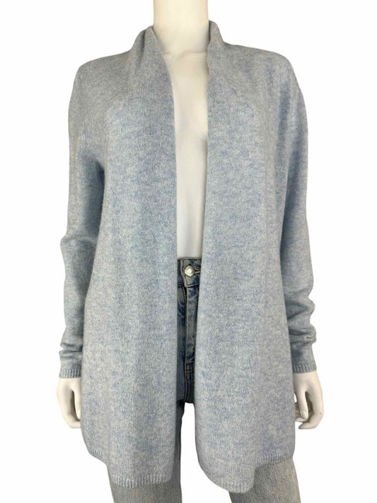 WHITE + WARREN Light Blue Cashmere Cardigan Size S