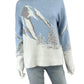RACHEL ZOE Winter Mountain Range Sweater Size S