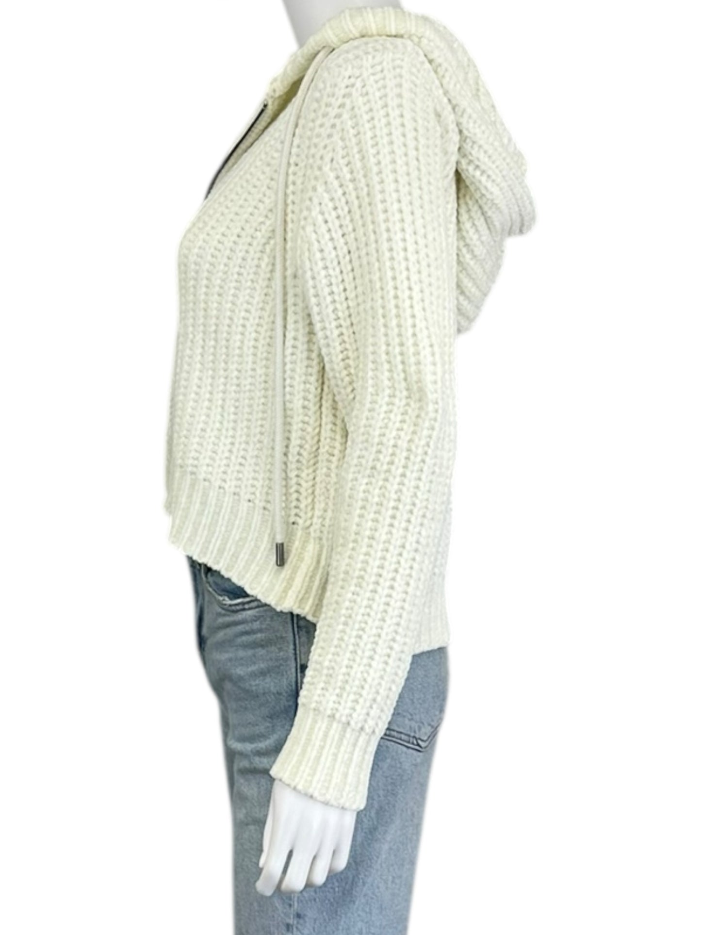 bella dahl Ivory Chenille Sweater Jacket Size S