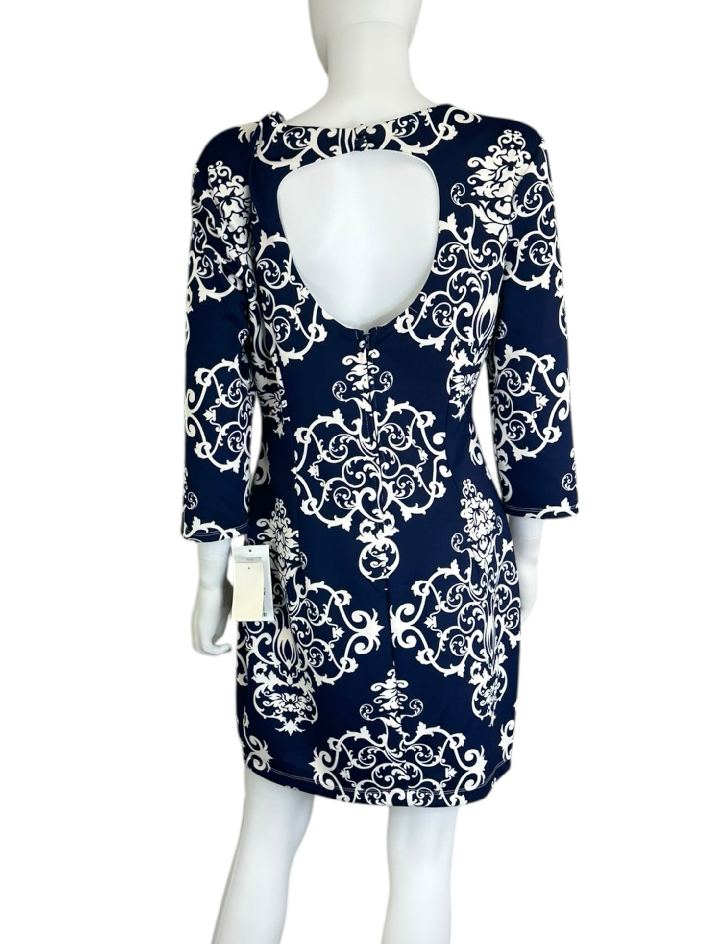 B. Darlin NWT Navy Paisley Shift Dress Size XL
