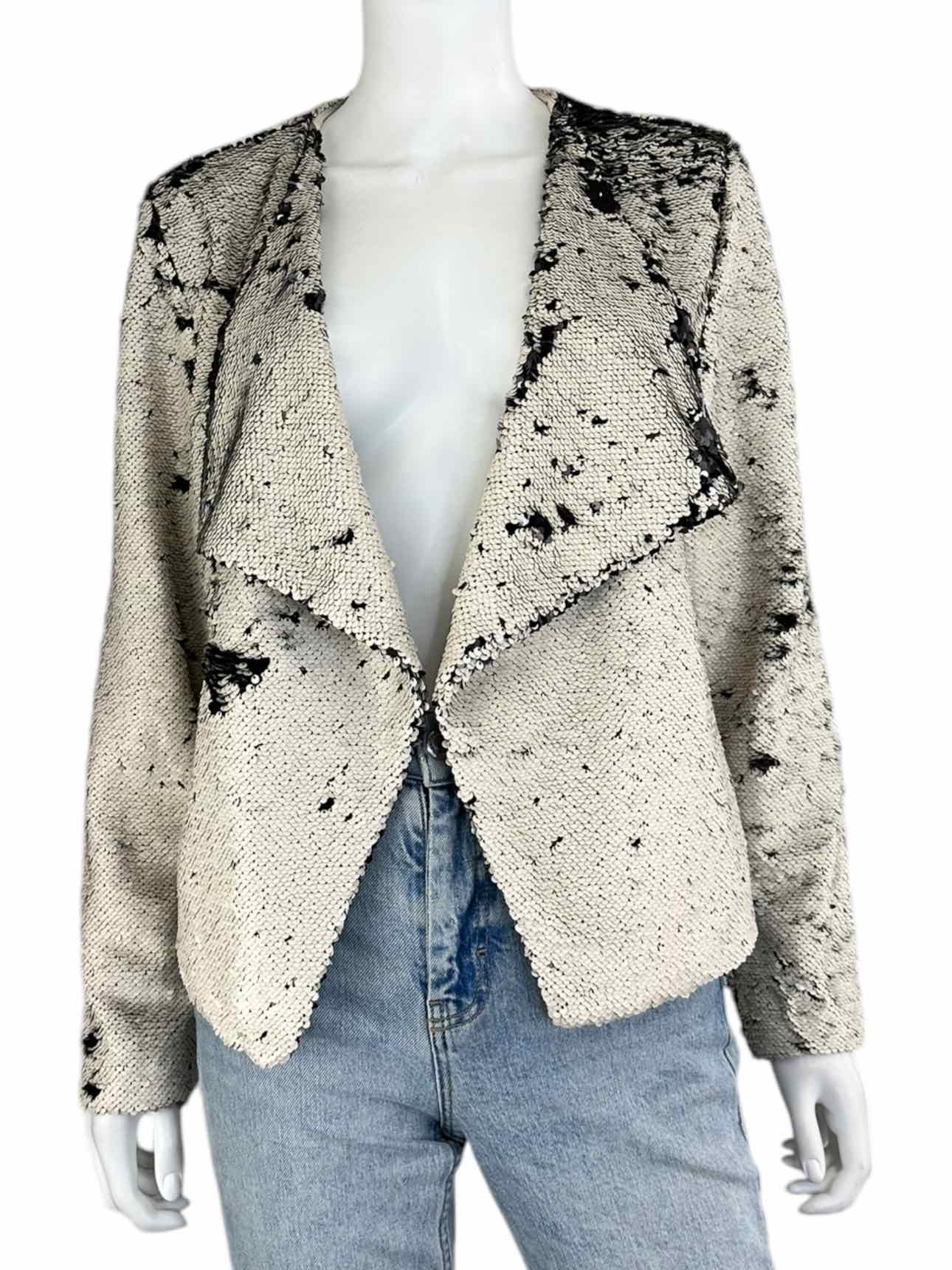 cupcakes & cashmere NWT Flip Sequin Jacket Size M