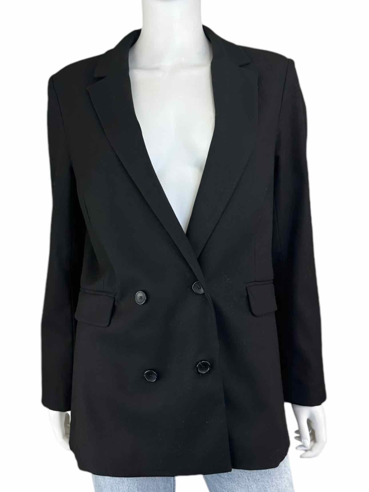 Rails Black Double Breasted Blazer Size M