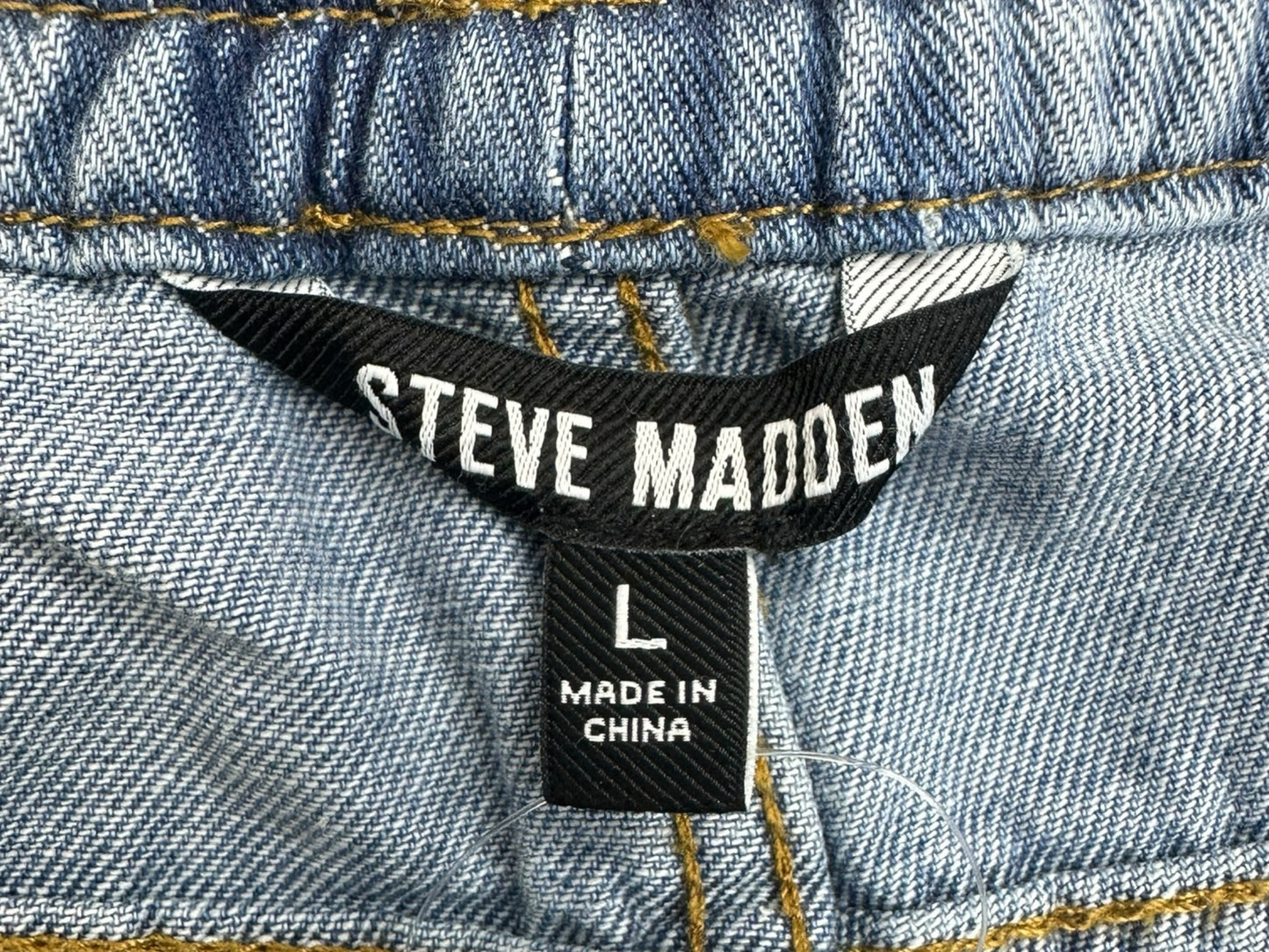 STEVE MADDEN NWT Keenie Side Snap Denim Jeans Size L
