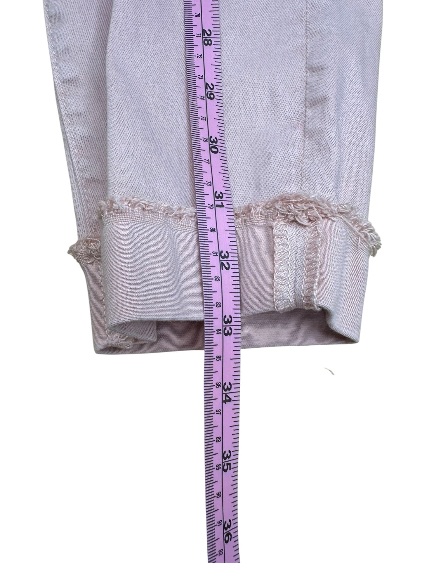 KUT from the Kloth Pink Amy Cropped Straight Leg Jeans Size 4