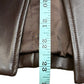 j. society Brown Vegan Leather Blazer Size S