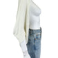 WHITE + WARREN Cream Linen Cardigan Size S