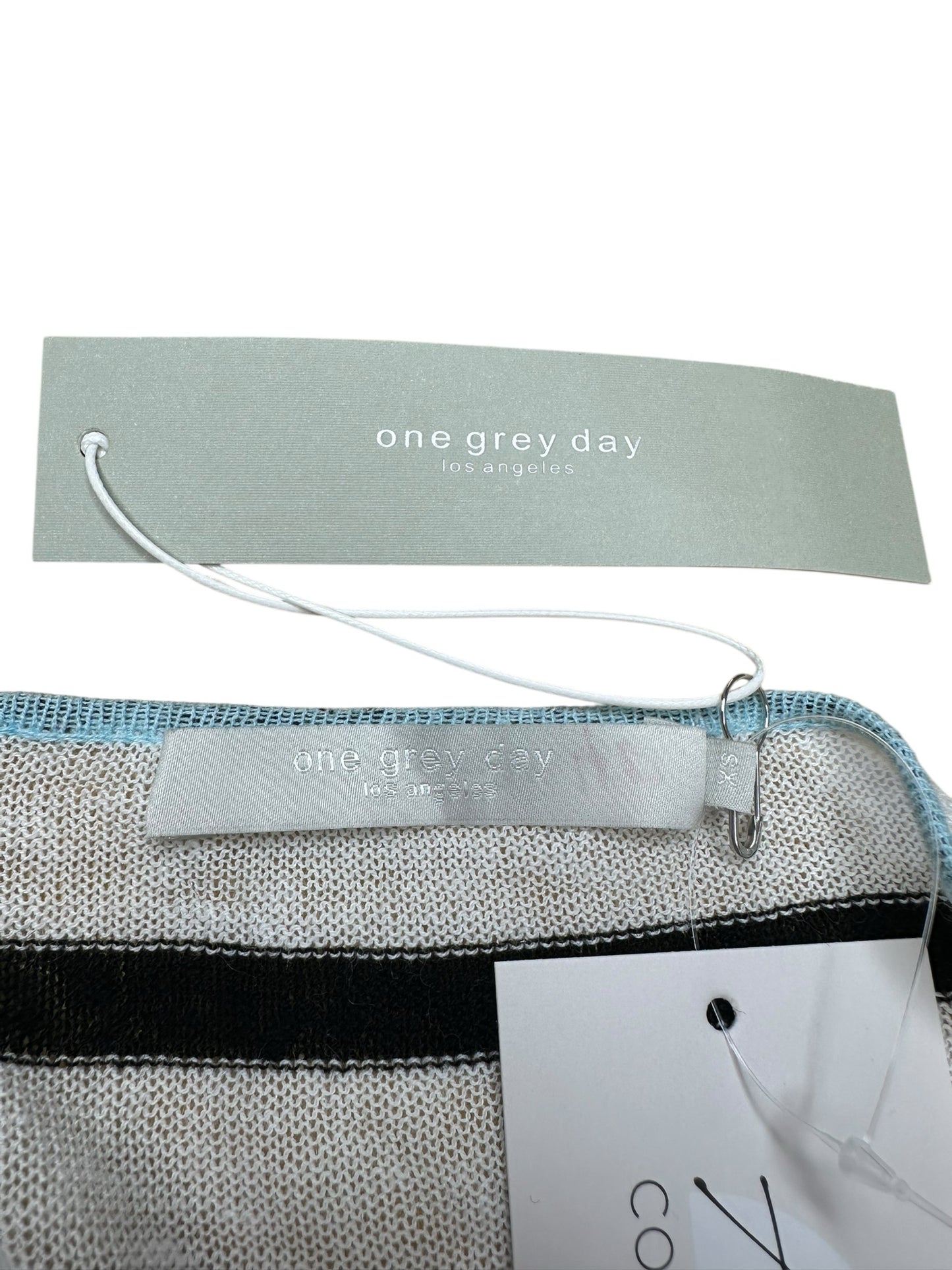 one grey day White And Black Striped Sweater Size XS