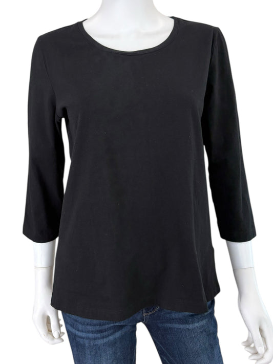 Yves Saint Laurent Black Knit Top Size XL