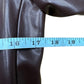 j. society Brown Vegan Leather Blazer Size S