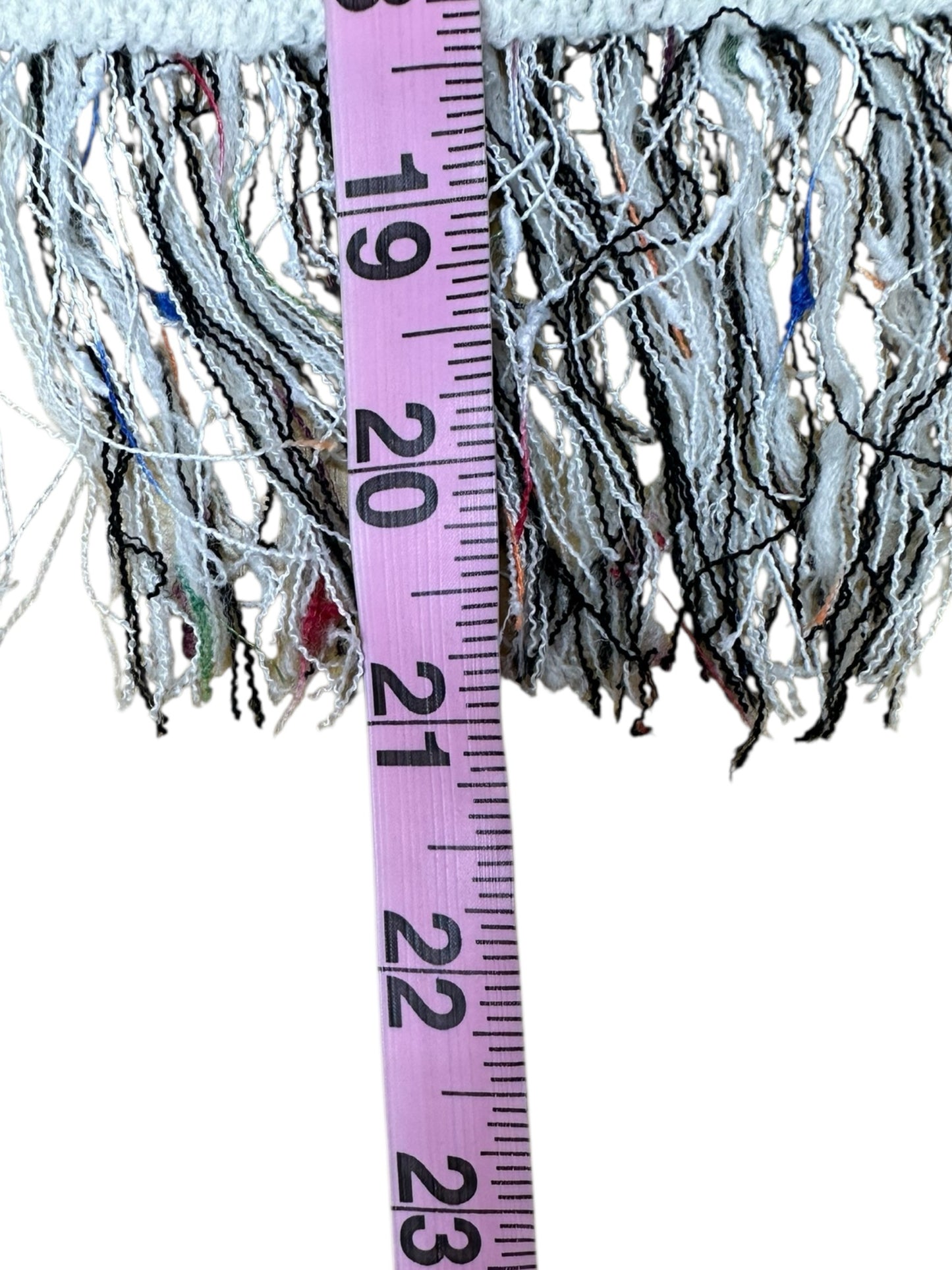 MILLY Tweed Fringe Trim Sweater Cardigan Jacket Size L