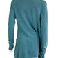 WHITE + WARREN Teal Silk/Cashmere Blend Sweater Cardigan Size M