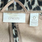 chicos Brown Leopard Print Coat Size S