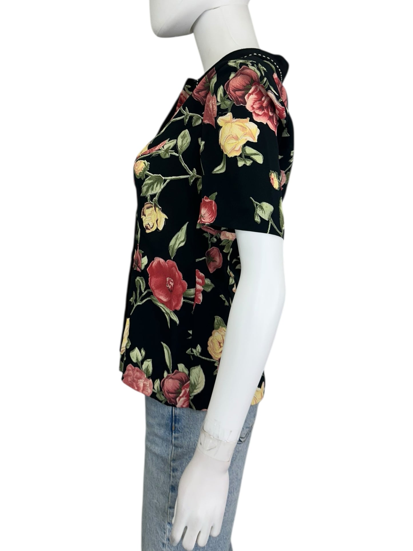 NWT Carole little Floral Button Down Size S