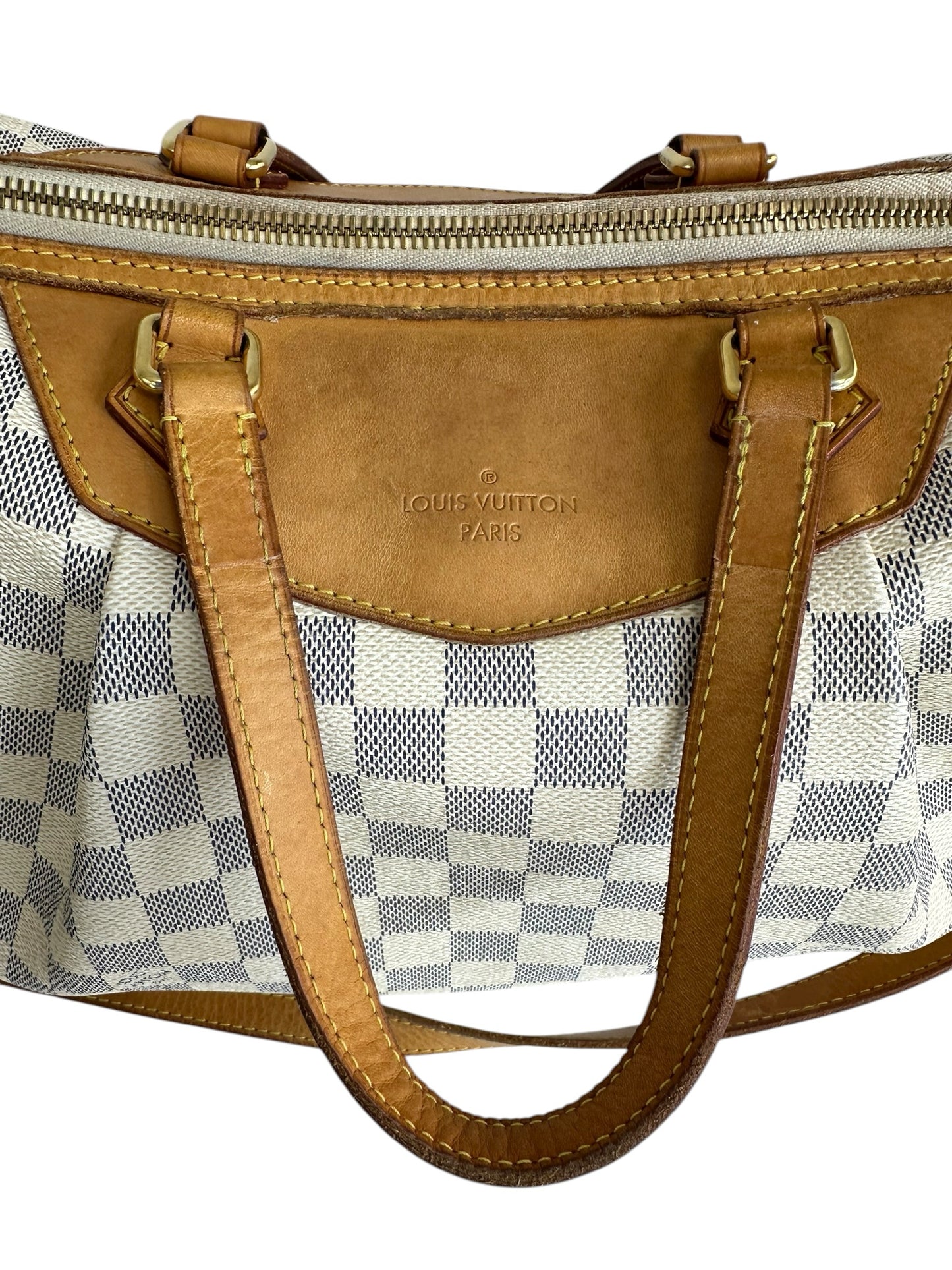 Louis Vuitton Damier Azur Siracusa DM Designer Handbag