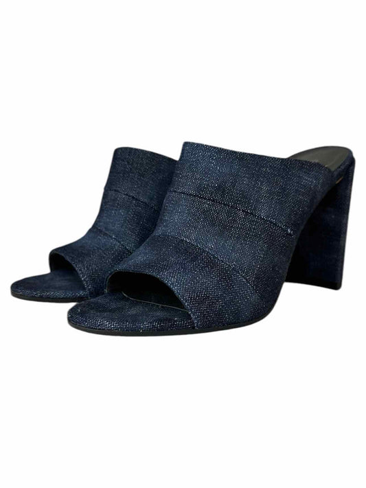 Stuart Weitzman Denim Block Heels Size 7.5