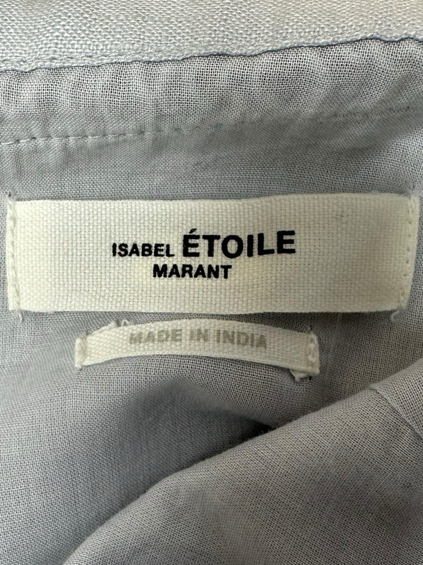 Isabel Etoile Marant Gray 100% Linen Skirt Size M