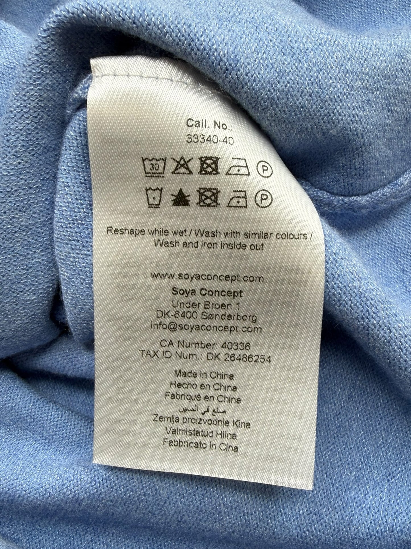 Soyaconcept NWT Blue Dollie Sweater Size S