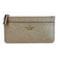 Kate Spade Gold Glitter Large Slim Cardholder Wallet
