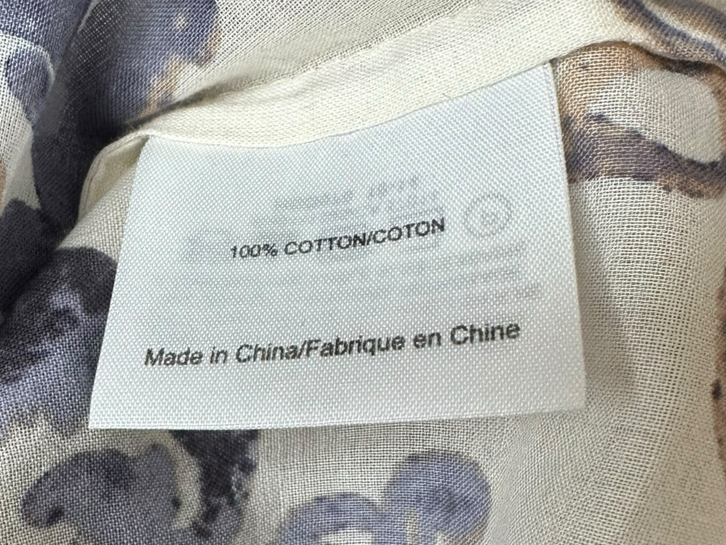 Tory Burch 100% Cotton Paisley Button-Down Shirt Size 12