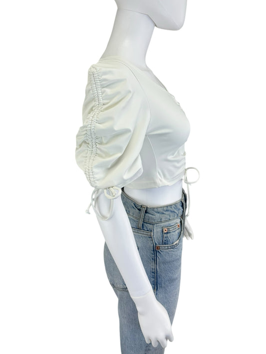 Port De Bras White Athletic Top Size S