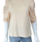 FRAME Pink Puff Sleeve Blouse Size L