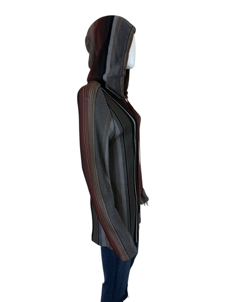 Tory Burch Striped Knit Hoodie Size L