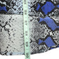 EQUIPMENT 100% Silk Blue Python Print Button-Down Shirt Size XS