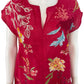 Johnny Was Bright Pink Playa Mini Dress Size S