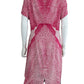 ESCADA Pink Swirl Print Midi Dress Size 42