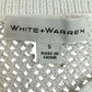 WHITE + WARREN White Cotton Sweater Size S