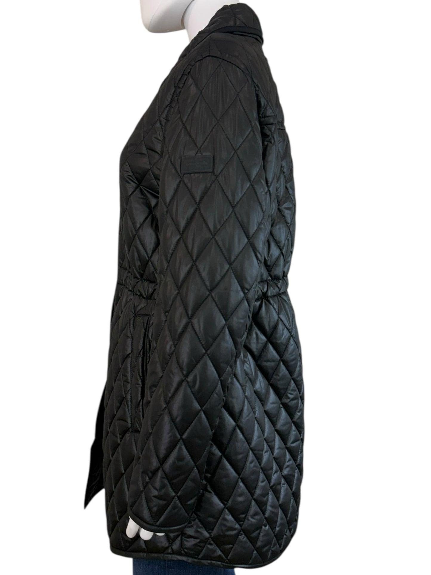 Kate Spade NWT Black Quilted Coat Size S