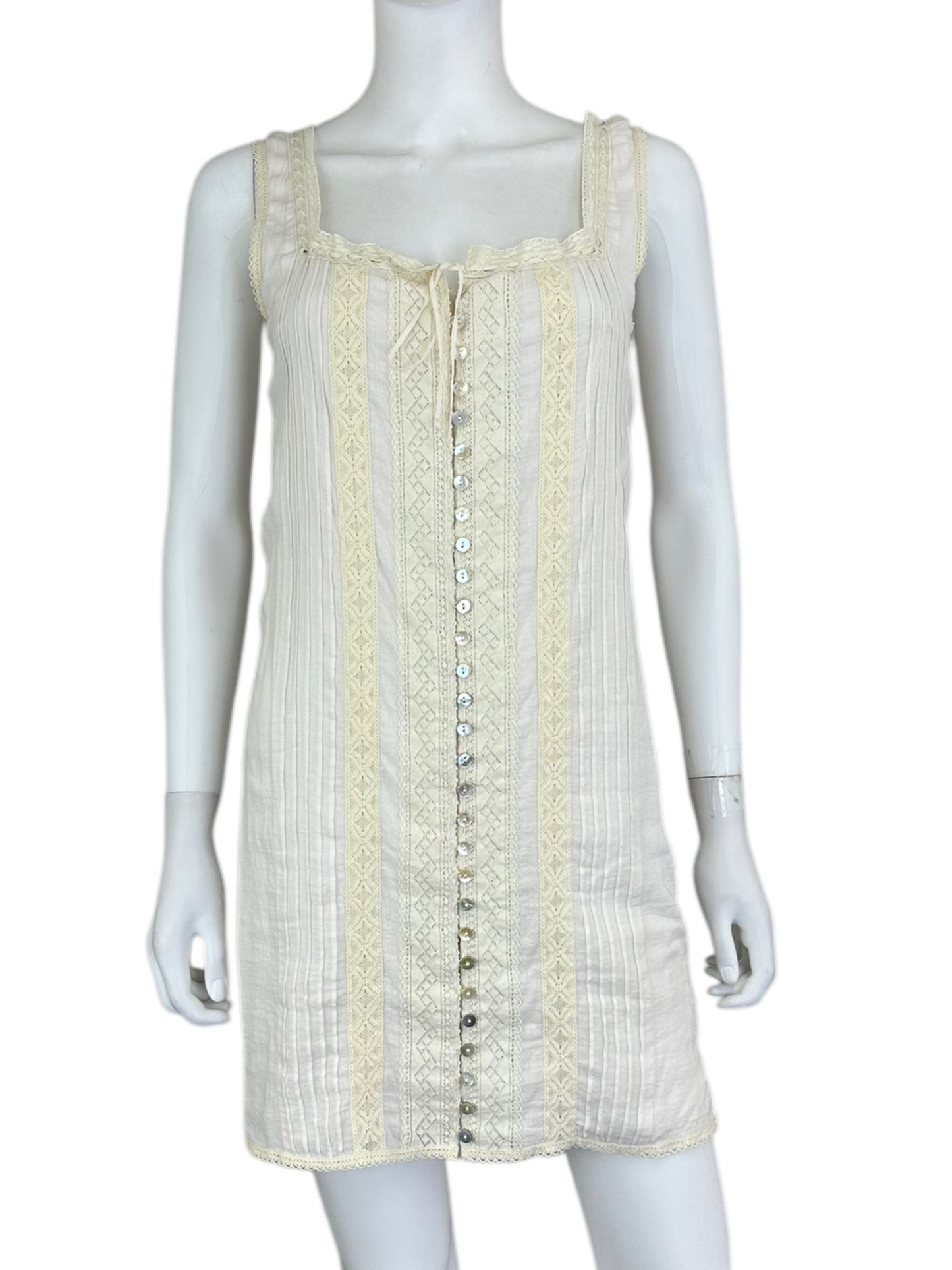 Spell & the Gypsy Cream Lace Mini Dress Size XS