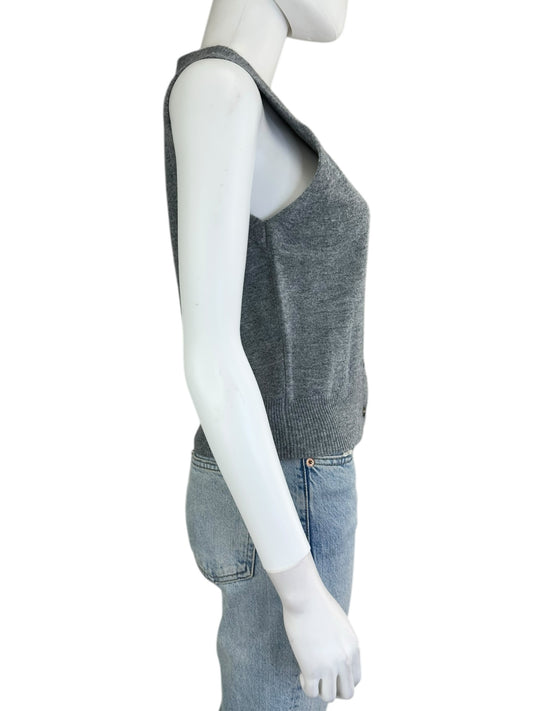 ASTR THE LABEL NWT Gray Wool Blend Sweater Vest Size S