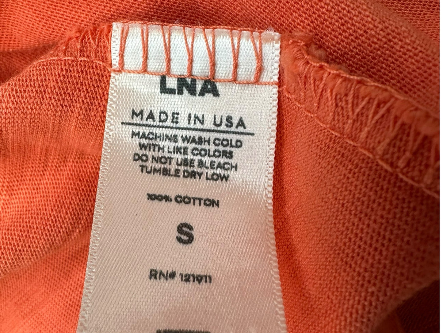 LNA Orange Casual Dress Size S