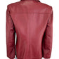 East 5th Red Leather Jacket Size M