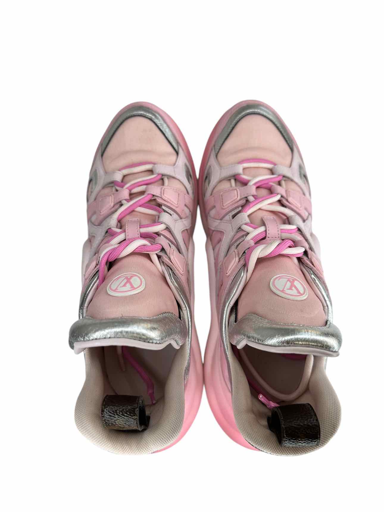 LOUIS VUITTON Pink Ombre ARCHLIGHT Sneaker Size 41