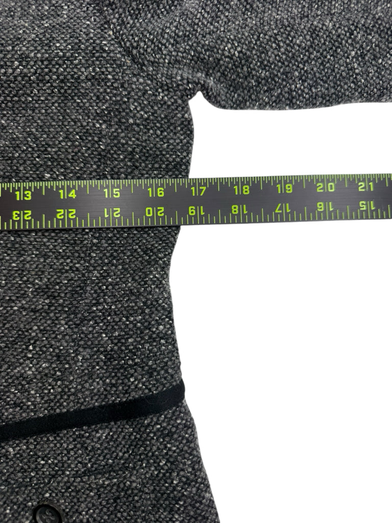 Rene Lezard Black Tweed Wool Blazer Size 38