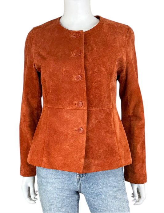 pursuits, ltd Orange Suede Jacket Size 6