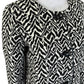 Chico's NWT Zebra Jacquard Topper Coat Size M