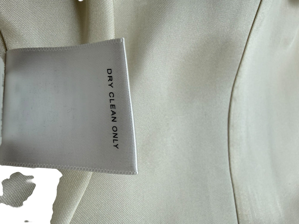 BANANA REPUBLIC Beige Italian Melton Wool Blend Peacoat Size M