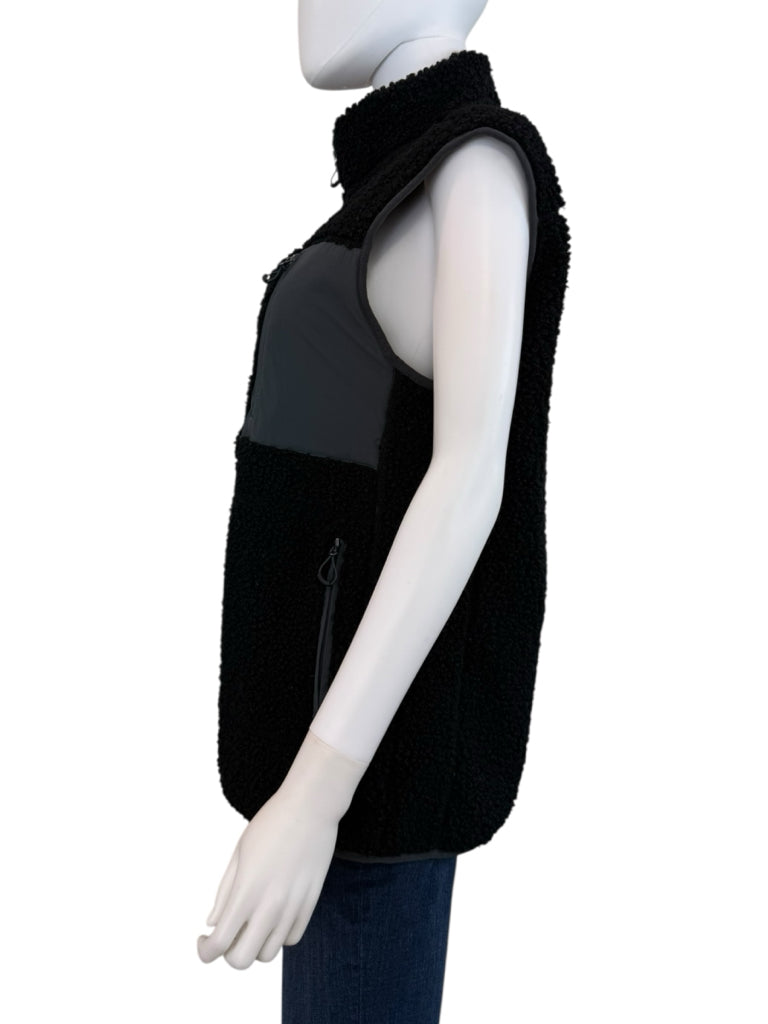 TELLURIDE Black Sherpa Vest Size S