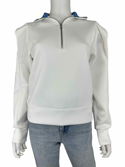 Addison Bay White Zip Up Pullover Size XS