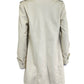 BAGATELLE Cream Vegan Leather Trench Coat Size S